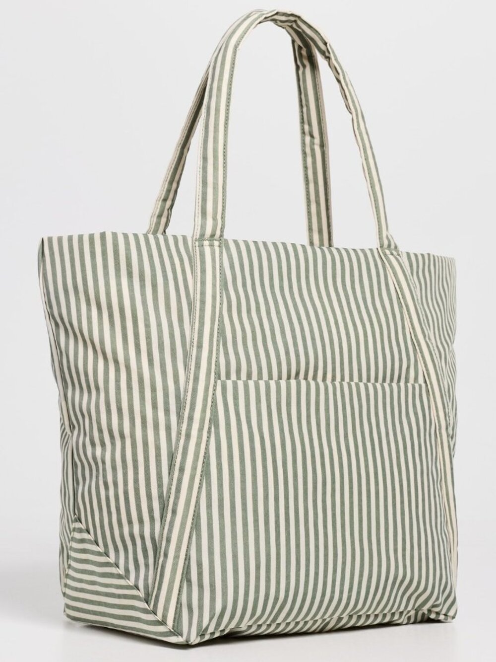 NWT Baggu Cloud Bag - Sage Stripe